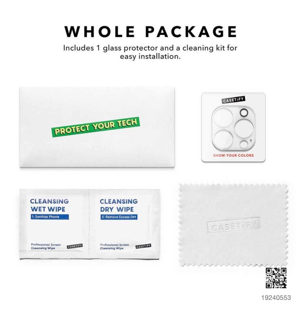 Casetify iPhone 13 Pro & 13 Pro Max Camera Lens Protector, Mobile