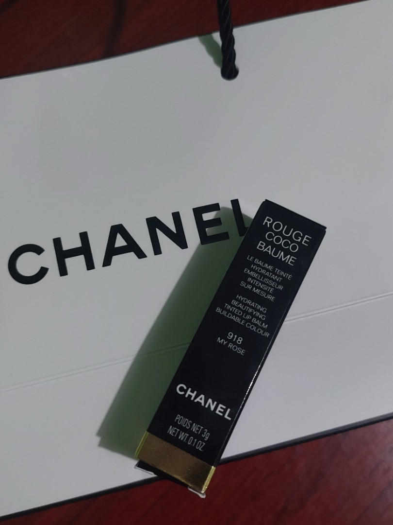 Chanel Rouge Coco Baume Hydrating Beautifying Tinted Lip Balm - # 918 My  Rose 3g/0.1oz 