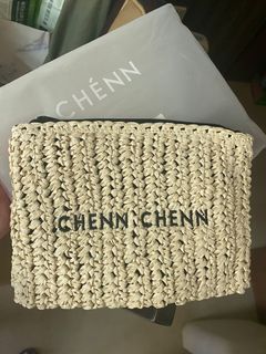 Chennchenn 5週年草編拉鍊收納包