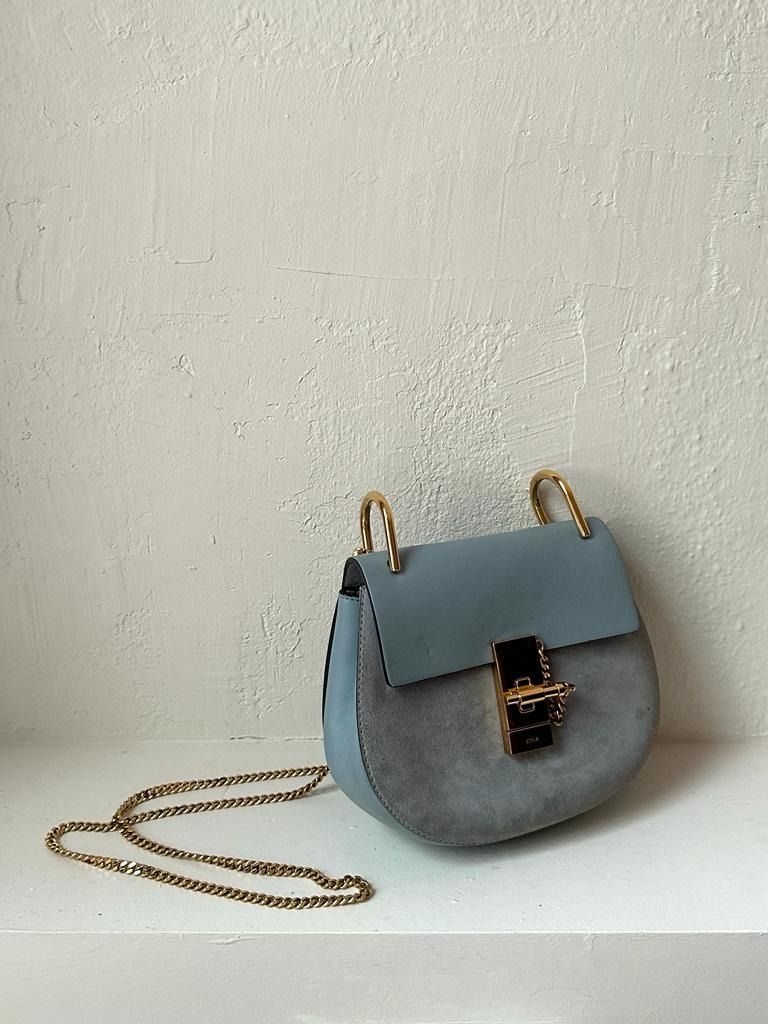Chloe drew bag grey discount