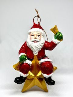 Christmas Tree Ornament (Santa Claus on Star)
