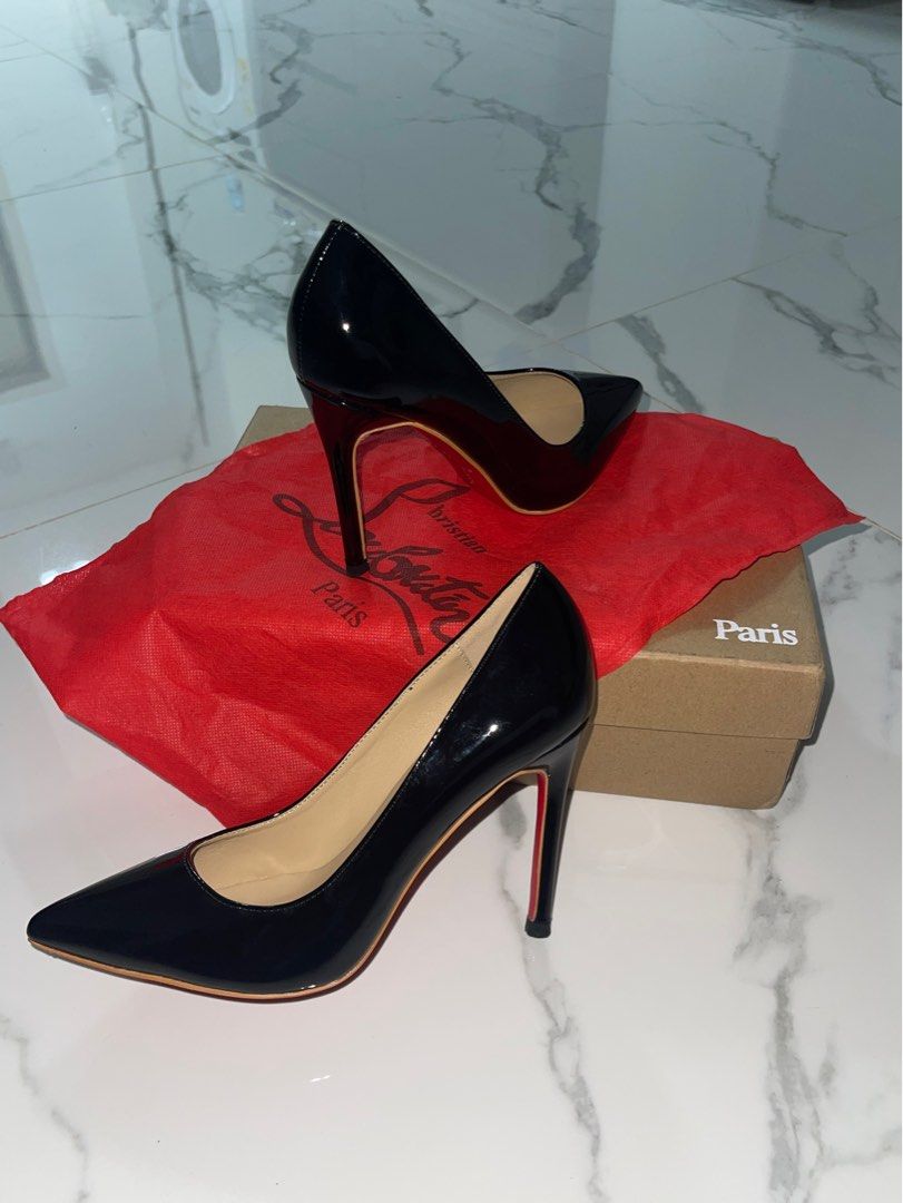 3 inch hot sale red bottom heels