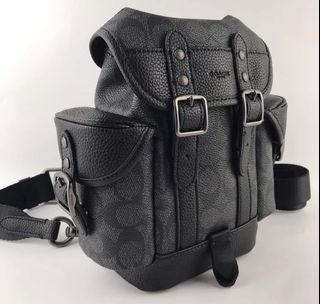 Coach Hitch Mini Backpack Mono Black