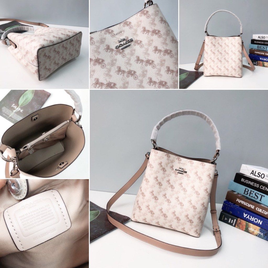Coach Town Bucket Bag with Horse and Carriage Print 236