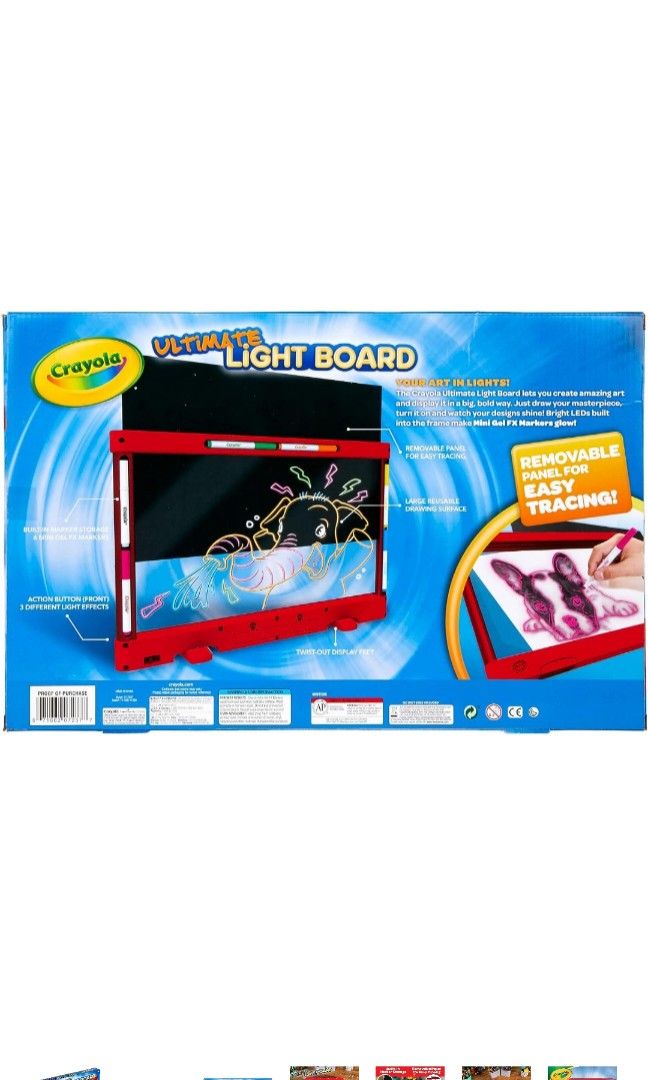  Crayola Ultimate Light Board (Red), Kids Light-Up