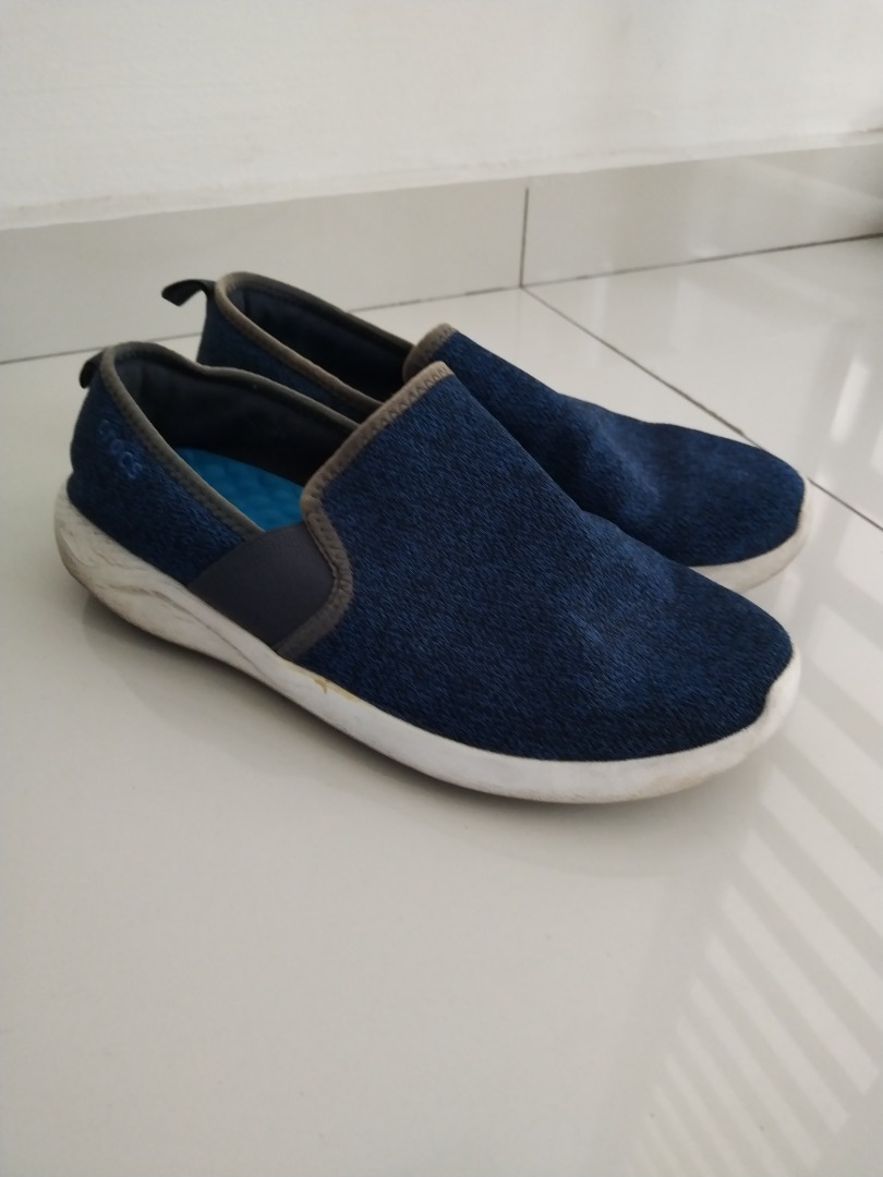 Crocs Shoes Mens LiteRide Slip On Loafers Fabric Blue Sneakers