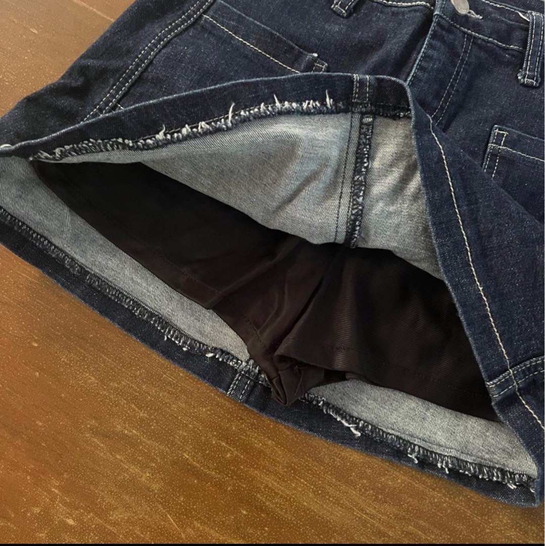 denim skort y2k on Carousell