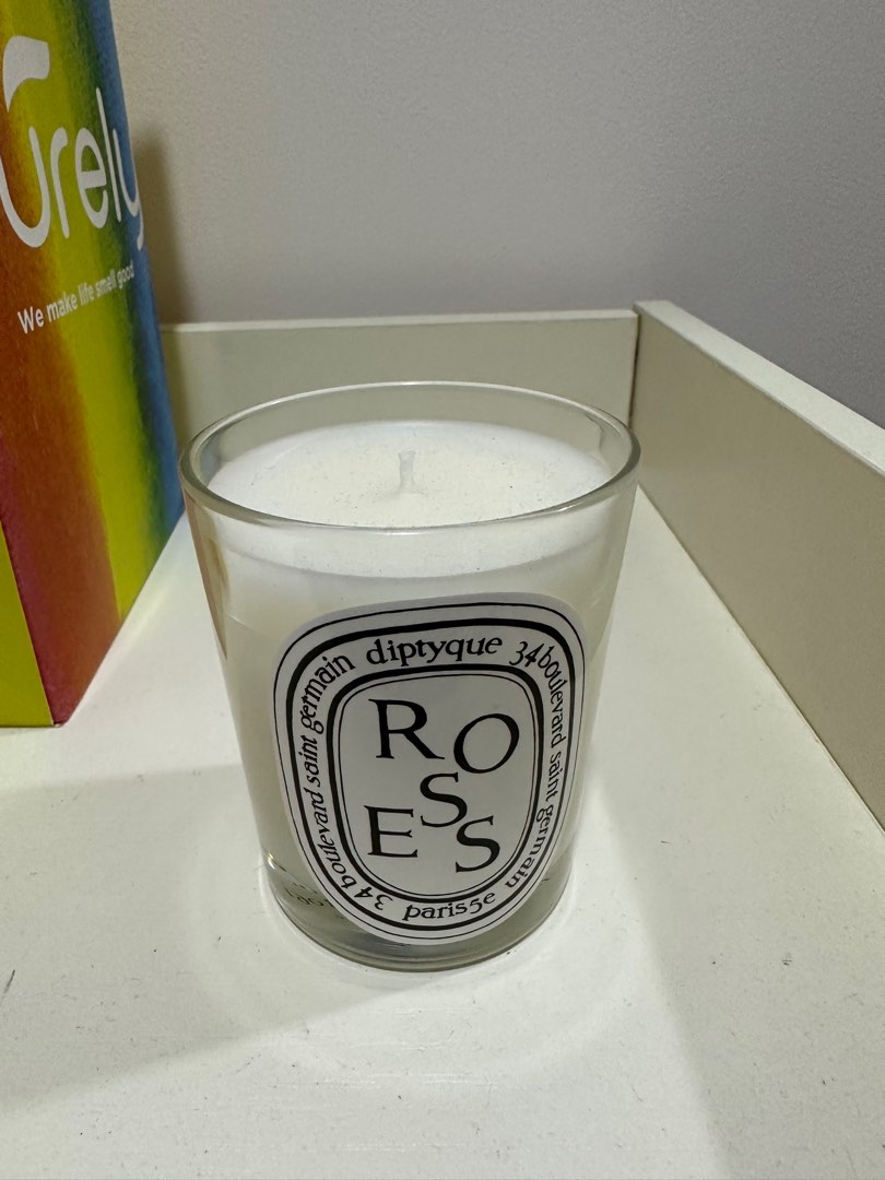 Diptyque Roses candle 190g, Furniture & Home Living, Home Fragrance on