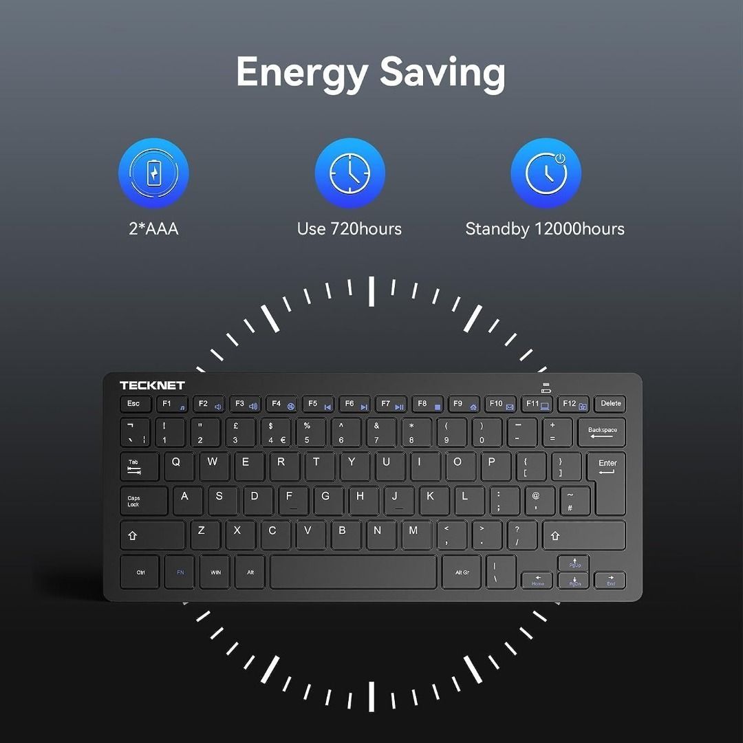 DISCOUNTED! TECKNET Wireless Keyboard, 2.4G Portable Mini Computer ...