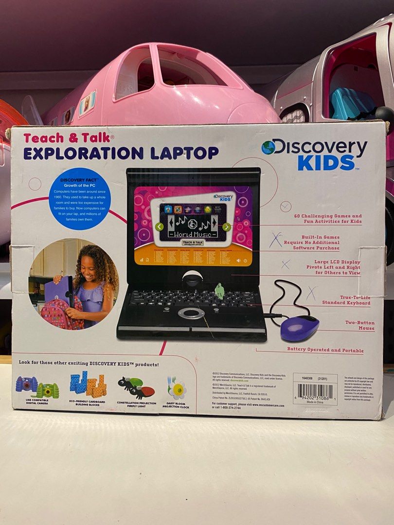 Discovery teach & talk shop exploration laptop with games