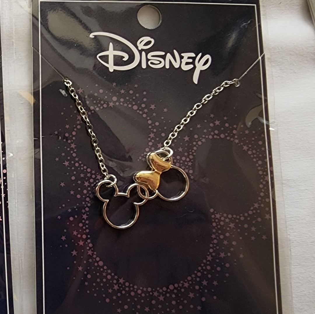Mickey and discount minnie necklace