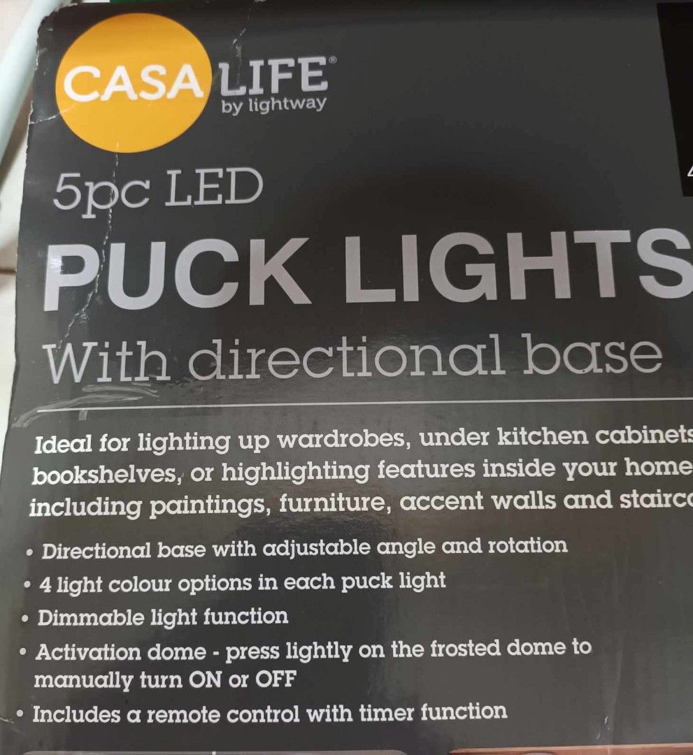 Duracell Capstone Casalife 5pc Led Puck