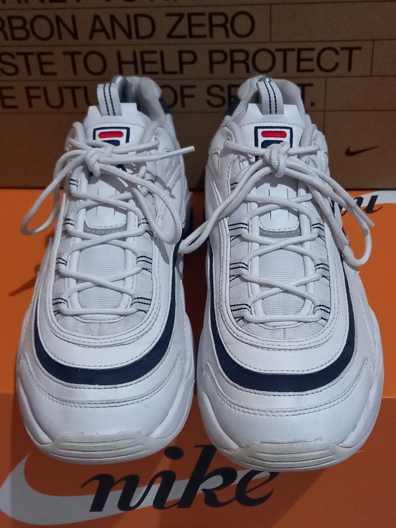 Fila ray white shop navy