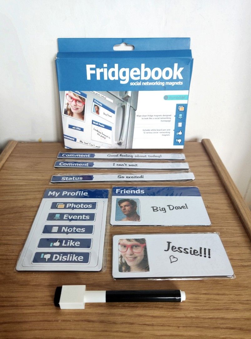 Fridgebook Social Networking Magnets (Category: Storybooks) located in Manila. Submitted by little_ek_house (Listing ID 1251653751, Image 2). Description: Surplus UK imported actual picture posted 📍Location: Las piñas, Manila ▶️ NO PHYSICAL STORE ▶️Ships Nationwide ▶️ Shipping fee shouldered by the buyer ▶️ COD on small items (sf is much higher) ▶️ Payment first in big items (if bus or cargo) ▶️ Lalamove ▶️ J&T Express ▶️ Shopee Check out (addtl
