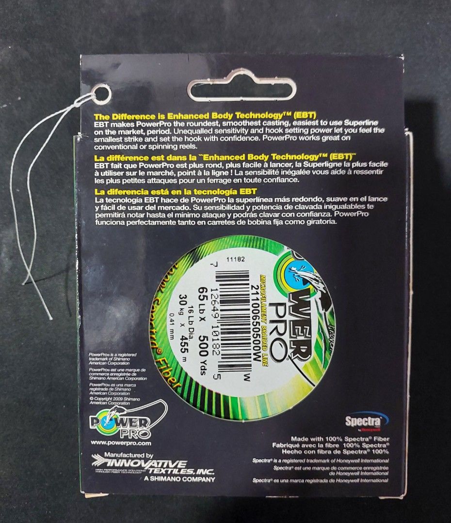 FS: Fishing PowerPro Braided Spectra Line 65lb by 500yds White color,  Sports Equipment, Fishing on Carousell