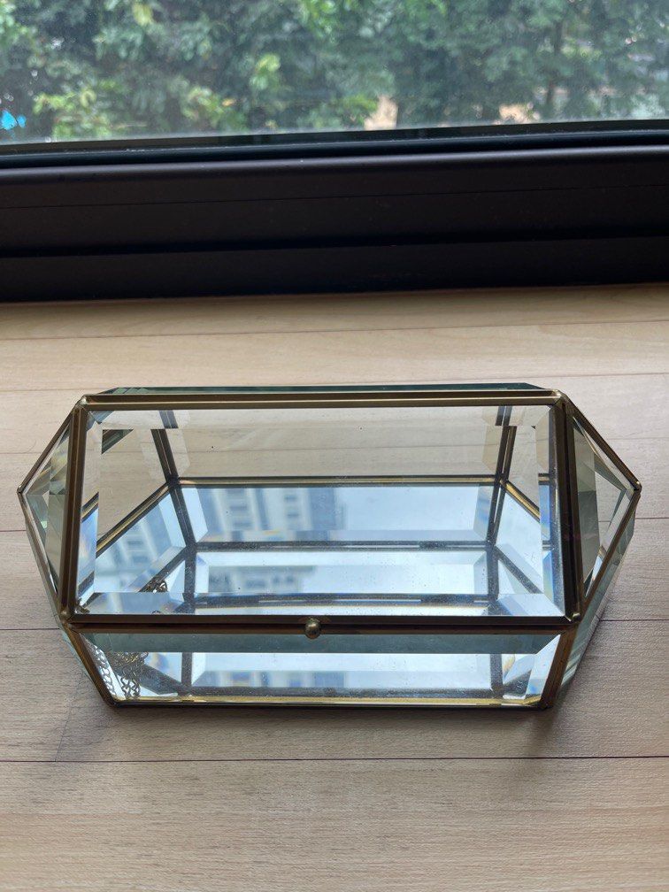 Glass jewellery box multi use Women s Fashion Jewelry