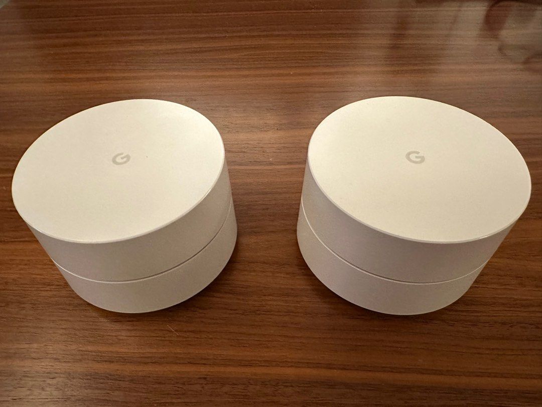 Google Mesh Label Google Wifi Mesh Router x 2, 電腦&科技, 電腦周邊及配件, Wifi及上網相關產品 - Carousell