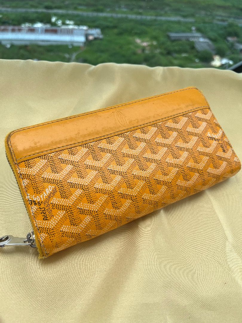 Goyard zip wallet in special colors