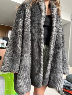 Gray Fur Coat