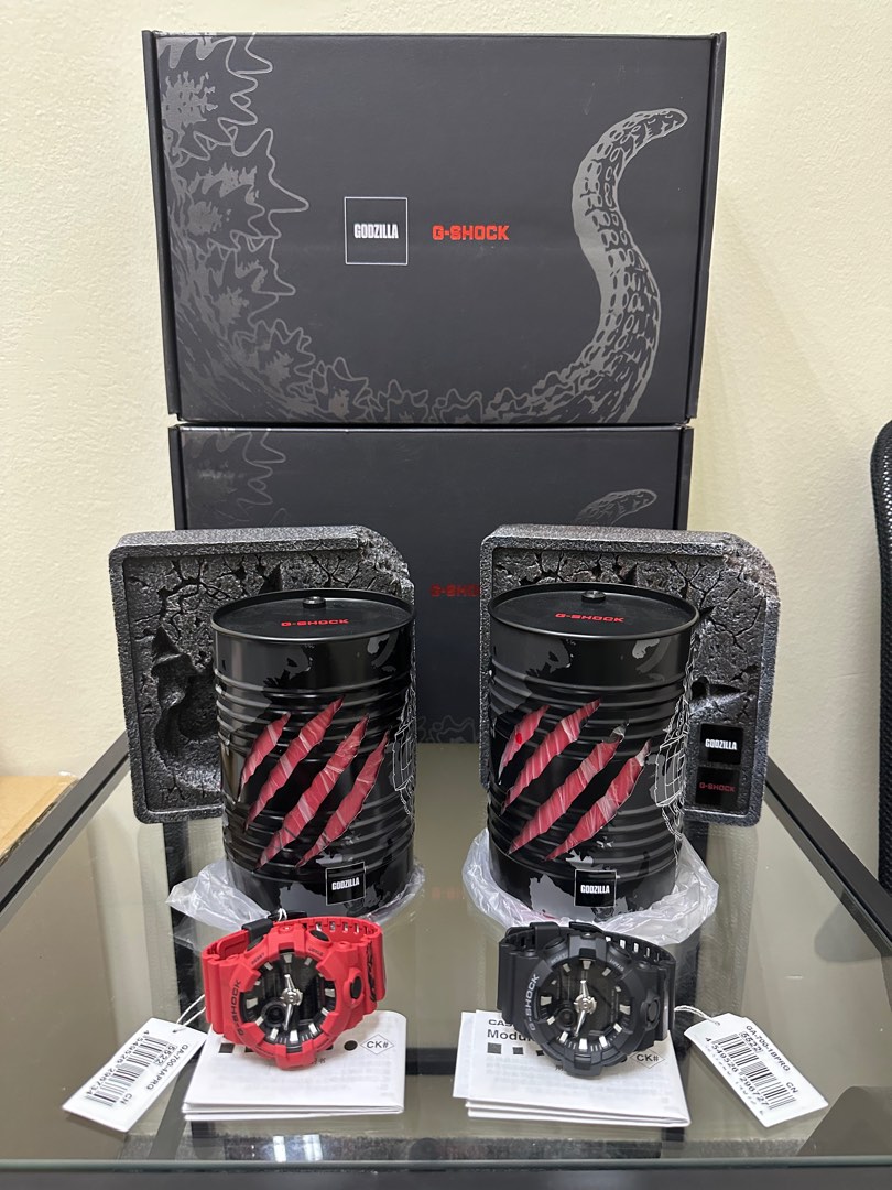 G Shock GODZILLA GA 700 Special Series NOS Complete Asia Set