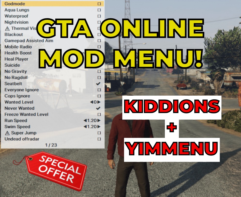 HOW TO INSTALL GTA 5 ONLINE KIDDIONS MOD MENU 