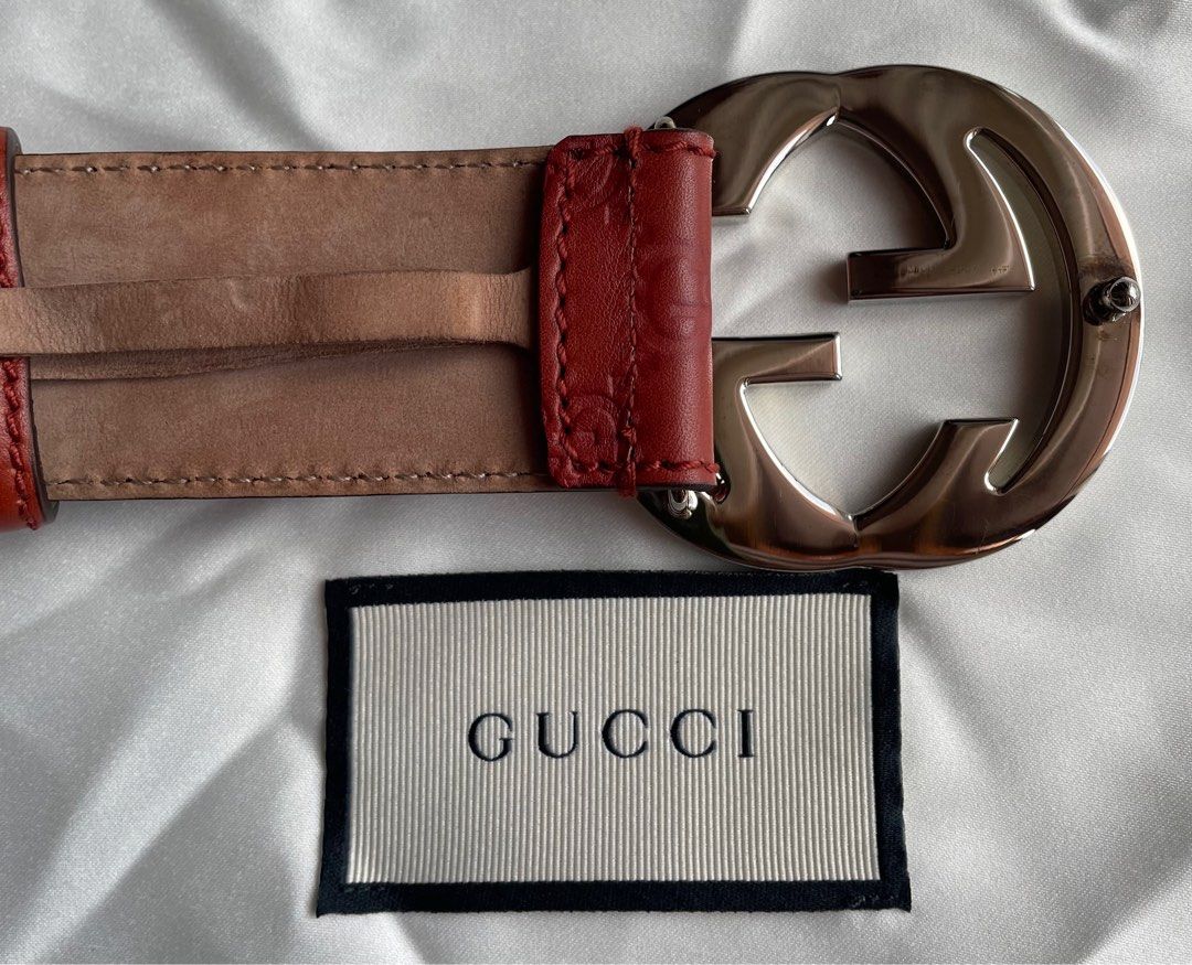 Gucci belt women red store