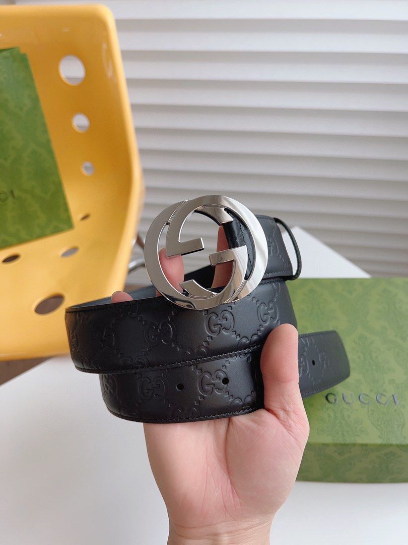 Gucci Belt with silver bucket