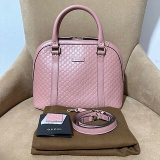 Gucci Dome Sling Bag MicroGuccissima Pink in Leather with Gold