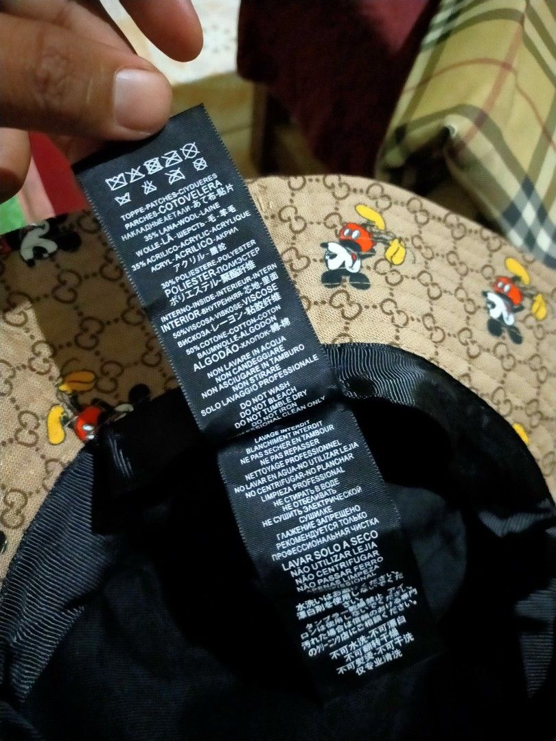 Gucci x disney bucket hat, Women's Fashion, Watches & Accessories, Hats