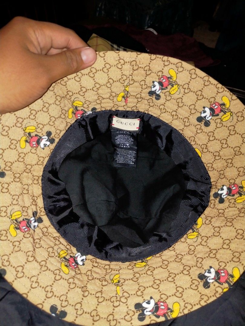 Gucci x disney bucket hat, Women's Fashion, Watches & Accessories, Hats
