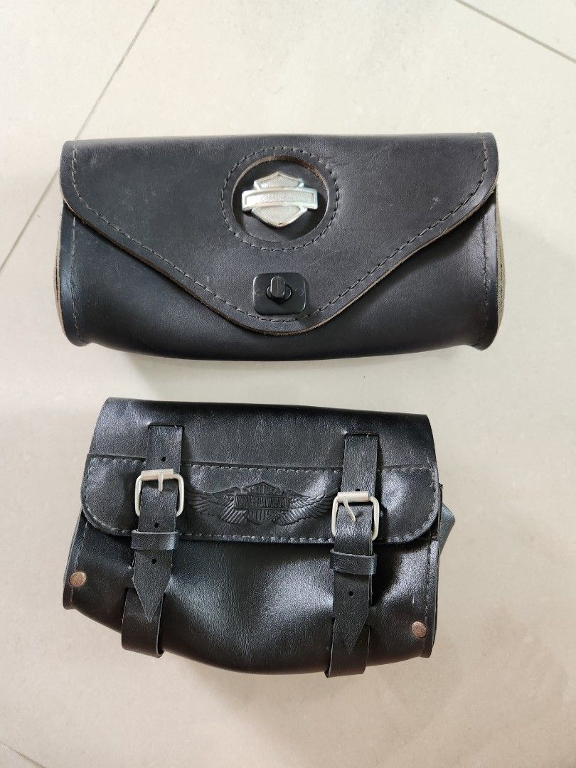 Hatley Davidson front side leather Pouch Motorcycles