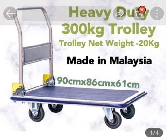 Heavy Duty 300kg Trolley, Furniture &amp; Home Living, Cleaning &amp; Homecare Supplies, Cleaning Tools ...