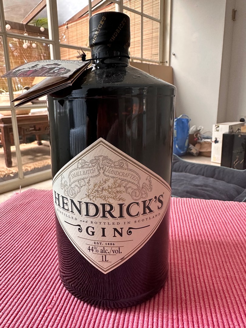 Hendricks Gin 1L, Food & Drinks, Alcoholic Beverages on Carousell