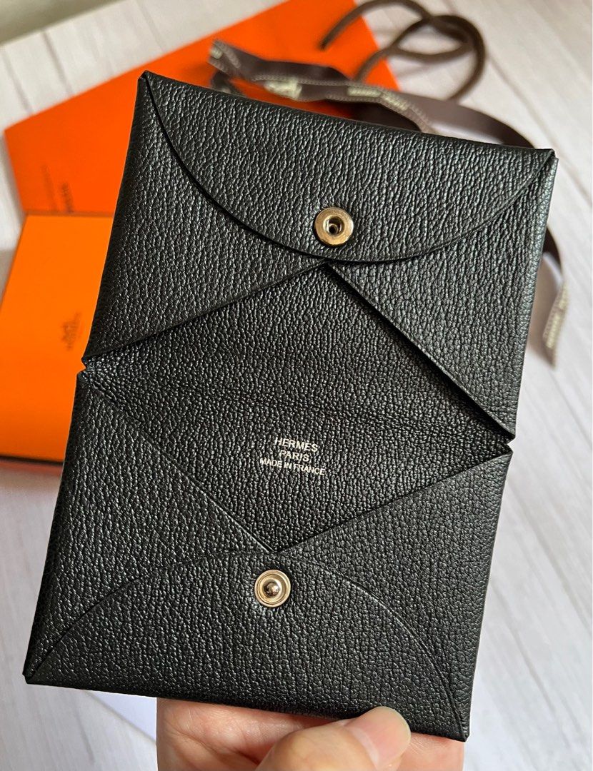 We love Hermes - Calvi Card Holder BLACK /黑EPSOM 2500HKD GOLD