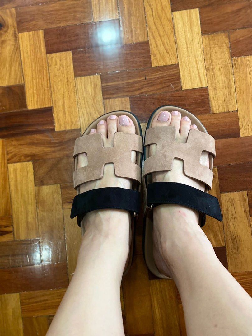 Hermes pearl sandals clearance