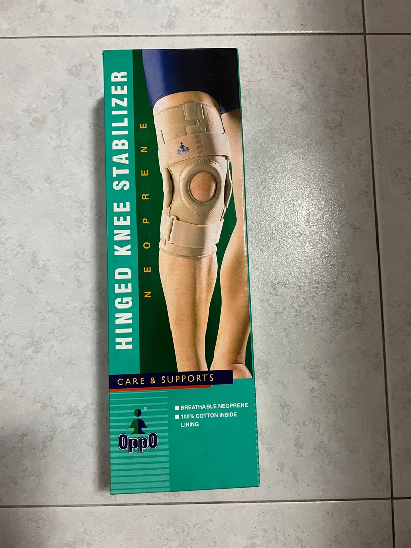Hinge knee stabiliser, brace Oppo, Health & Nutrition, Braces, Support