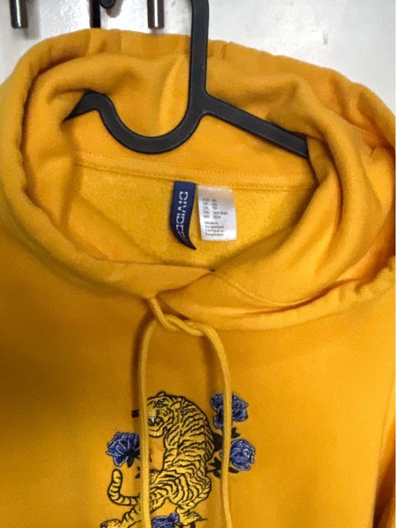 H M yellow hoodies