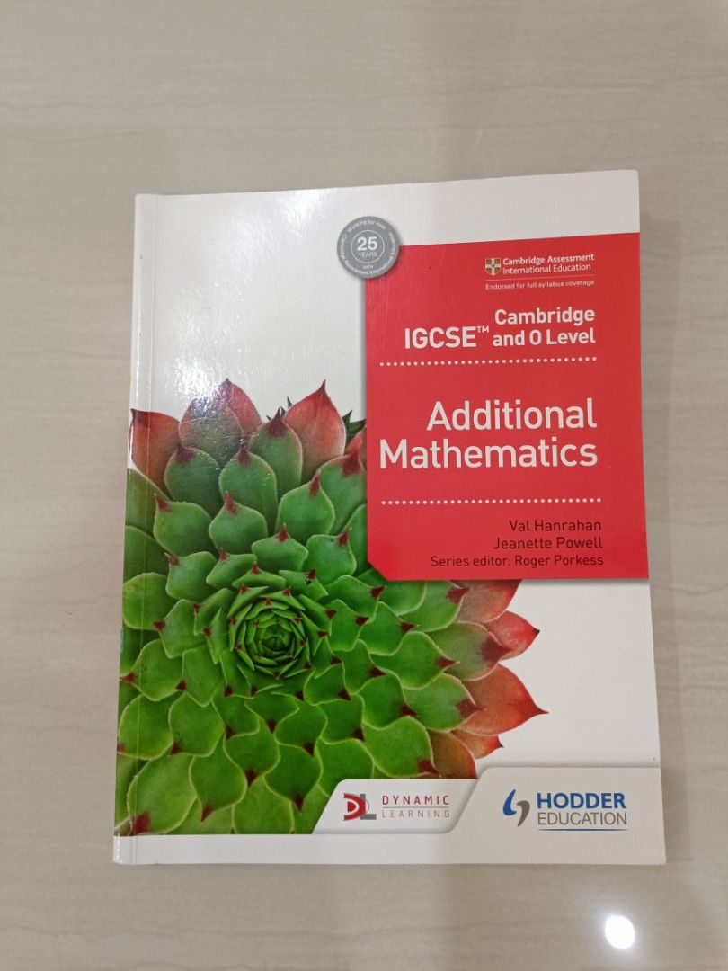 Hodder Cambridge IGCSE Add Math student book, Hobbies & Toys, Books ...