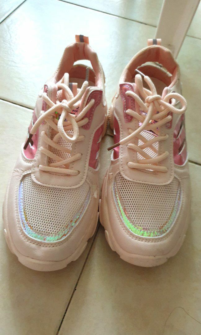 Iridescent sales platform sneakers