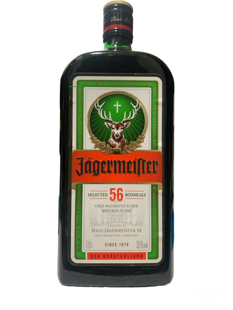Jagermeister 1litre, Food & Drinks, Alcoholic Beverages on Carousell