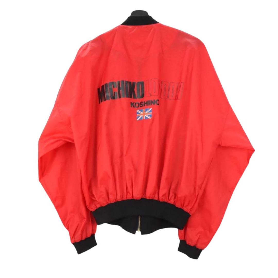 Japanese Michiko Koshino London Big Logo Bomber Light Jacket