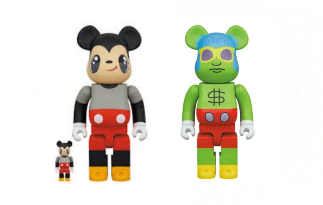 Javier Calleja Mickey Mouse + Andy Mouse Bearbrick 400%, Hobbies ...