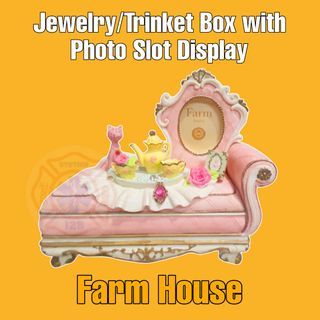 Jewelry/Trinket Box with Photo slot Display