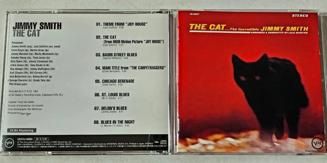 The　Cat　CDs　Carousell　DVDs　...　Jimmy　JAPAN　Incredible　on　VERVE　Hobbies　Music　Smith　IN　CD,　Toys,　Media,　The　MADE