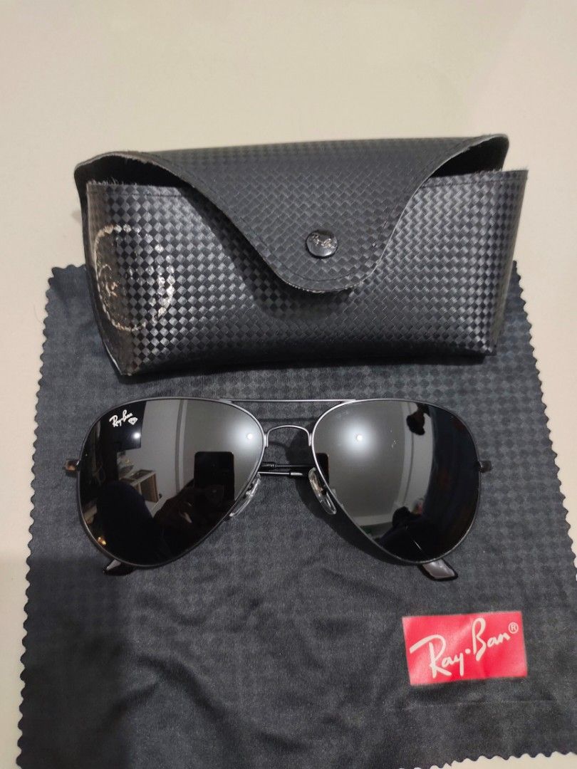 Kacamata rayban authentic aviator large metal 62014 made in Italy Fesyen Pria Aksesoris Kacamata di Carousell