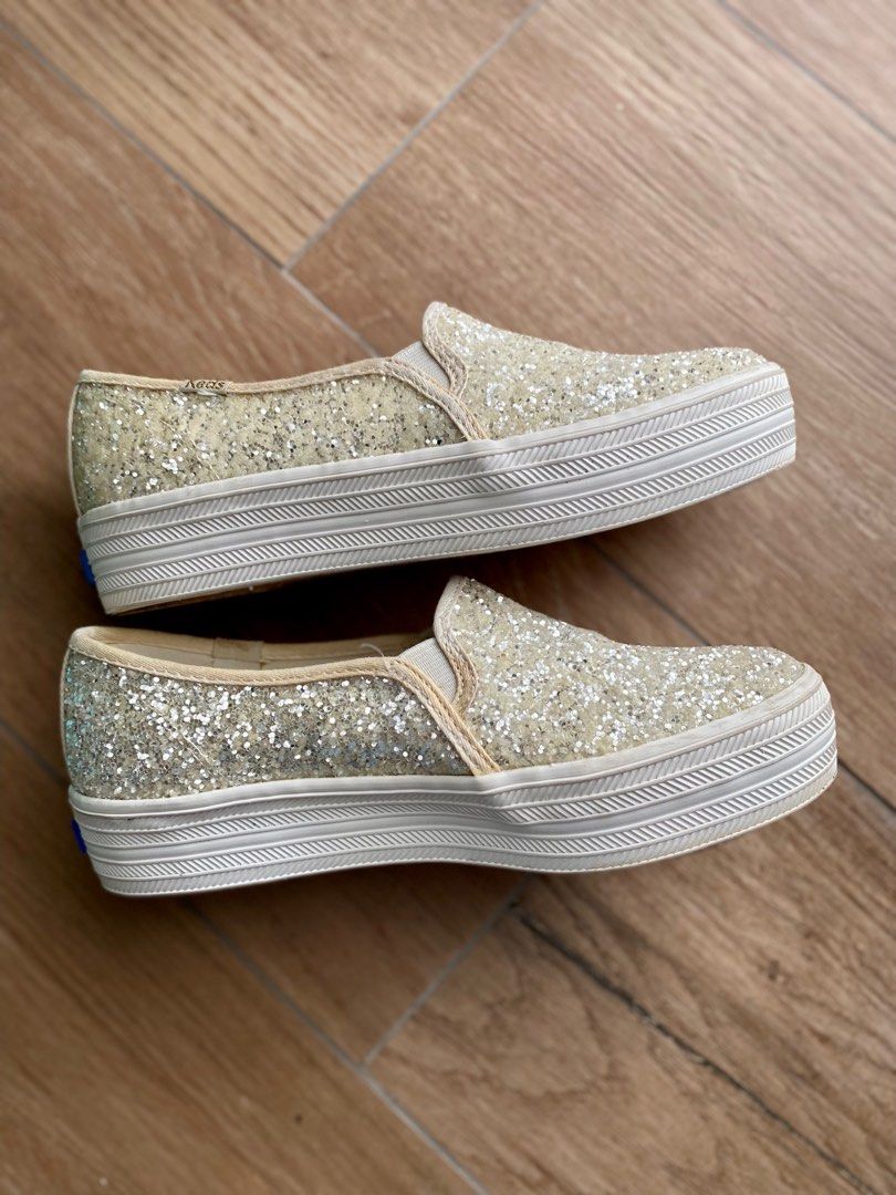 Kate spade triple decker sale glitter keds