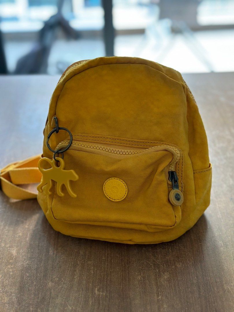 Kipling mini backpack yellow online