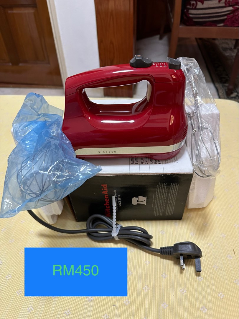 KitchenAid Classic 5Speed Hand Mixer, TV & Home Appliances, Kitchen