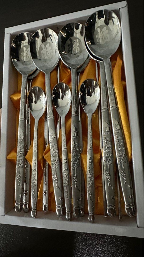 Korean Chopsticks and Spoons Cutlery Made in Korea, Furniture & Home