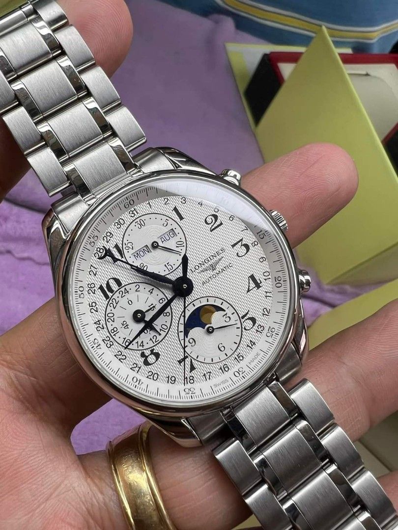 L O N G I N E S MASTER COLLECTION Triple date W Moon Phase
